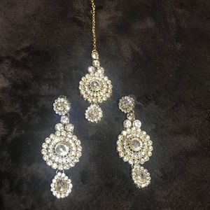 Earrings and headpiece